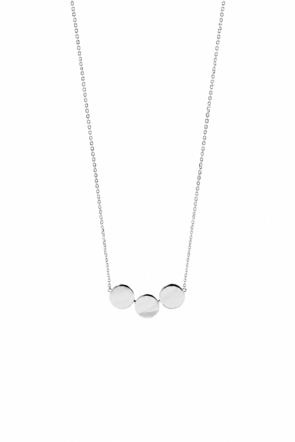 Lunore Signature silberkette mit 925 sterlingsilber Silbermünzen in der Farbe Weißgold für damen