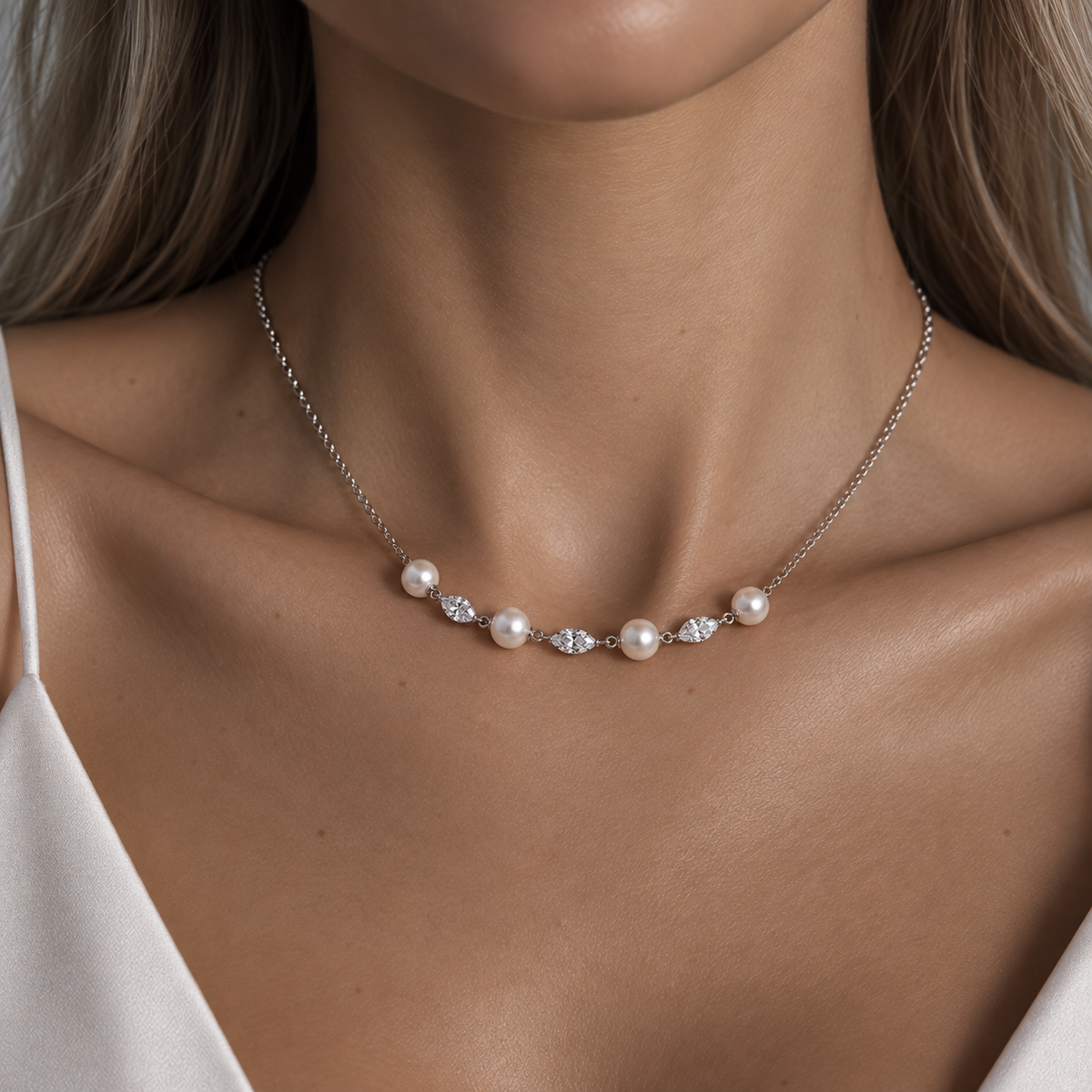 Oasis Marquise Perlenkette